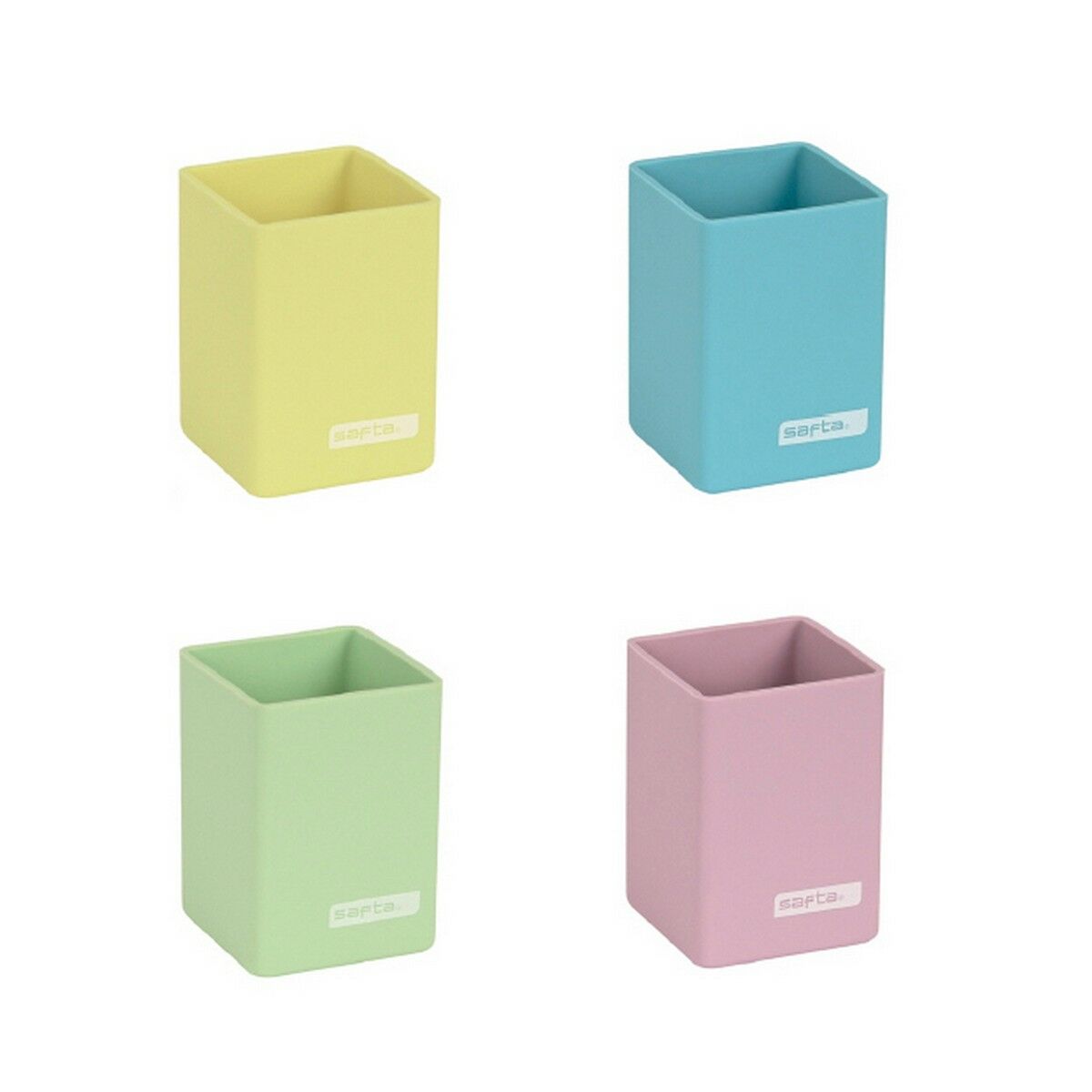 Suport pentru Creioane Safta Multicolor Silicon (8 Piese)